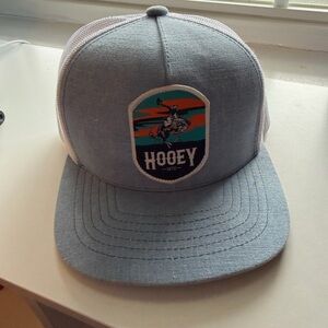 Hooey White Mesh Youth Trucker Hat (Interior View)